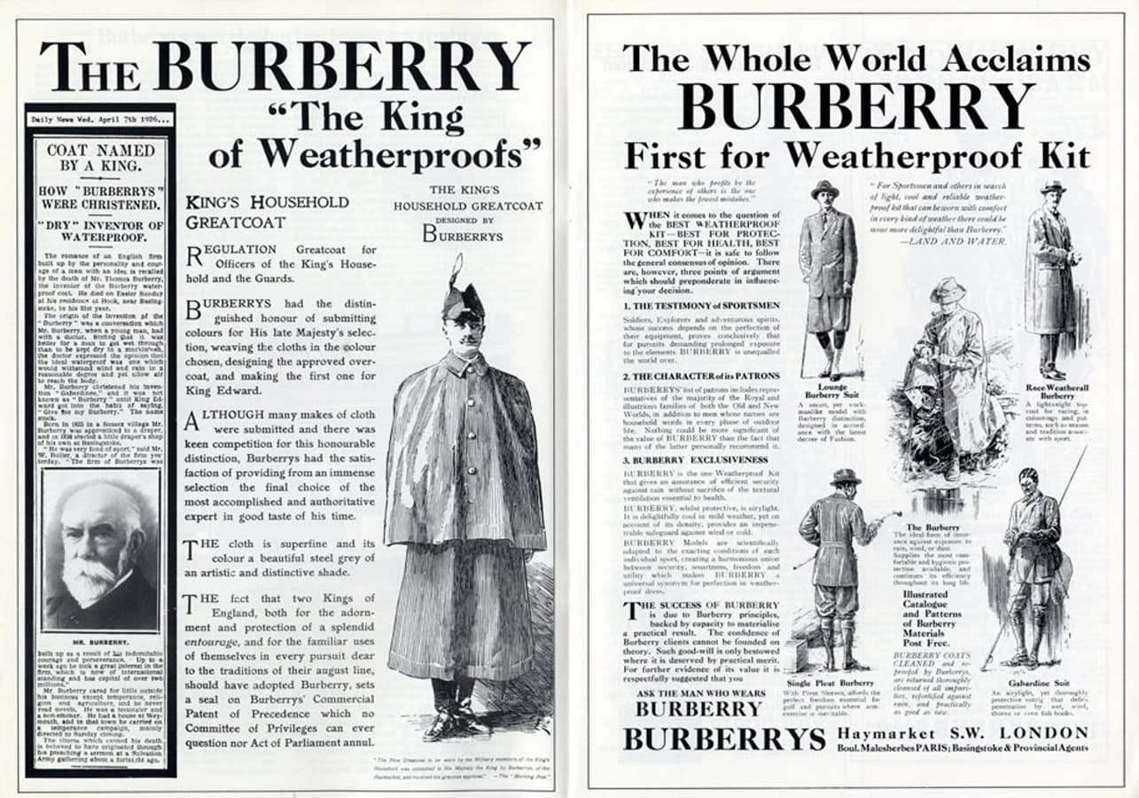 Mame Fashion Dictionary: Burberry Advertisement