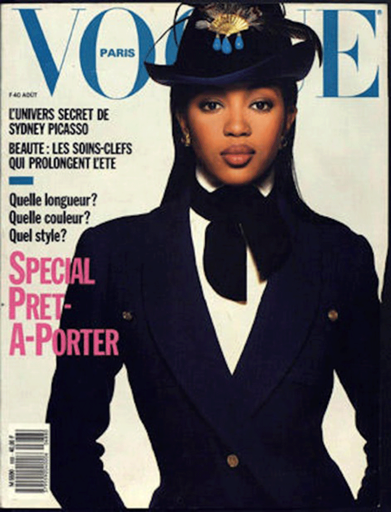 Mame Fashion Dictionary: Naomi Campbell French Vogue Cover 1988 - MAM-e