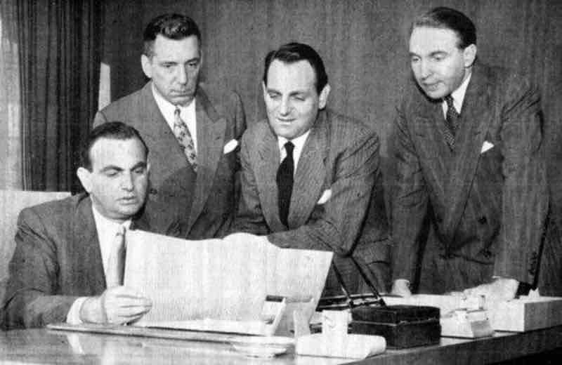 Charles Revson, Charles Lachman, Martin Revson and Joseph Revson (1951)