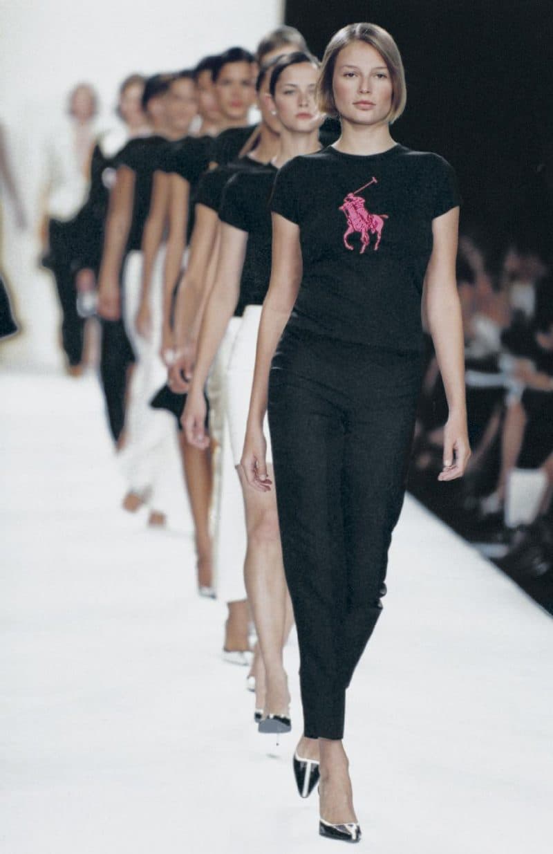 Mame Fashion Dictionary: Ralph Lauren Pink Pony Tee Spring 2002 Runway Show