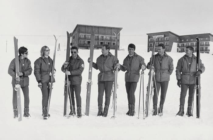 The French National Ski Team Wearing Moncler 1966